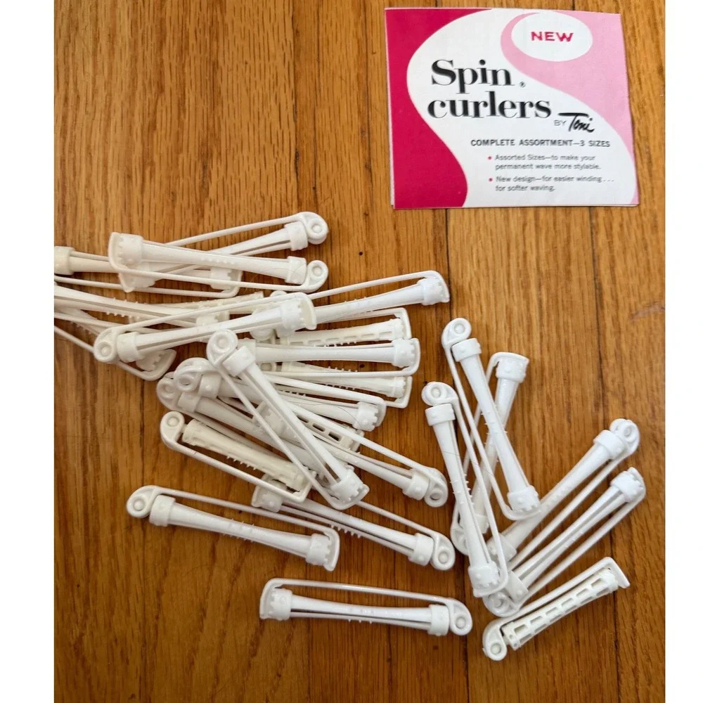 Vintage Toni Spin Curlers Hair Perm‎ Rods Assorted Sizes Multi Color Huge Lot